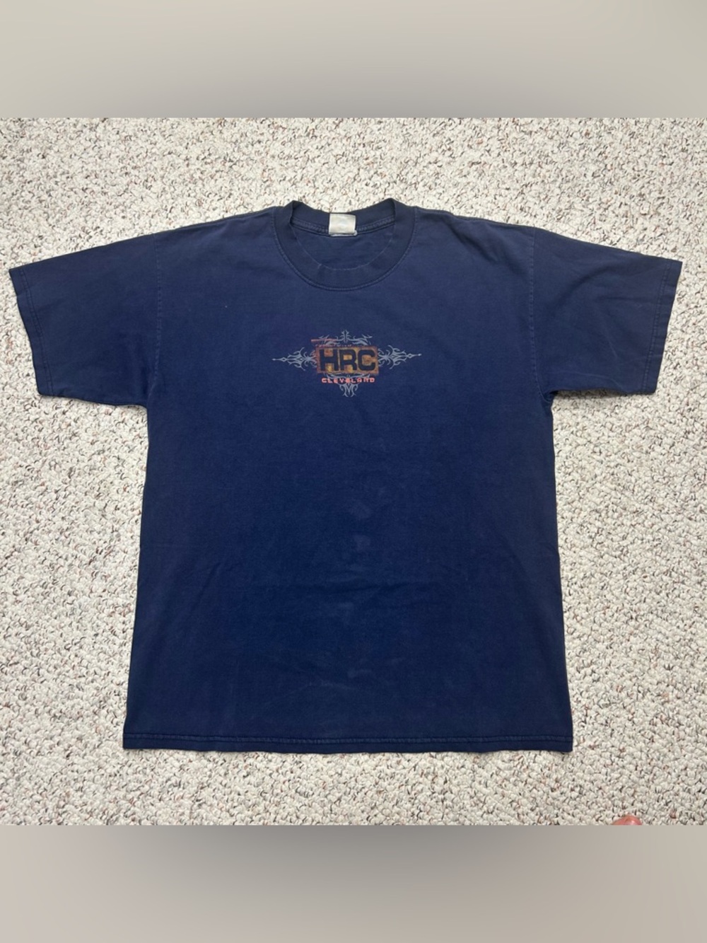 Vintage Hard Rock Cafe Cleveland Navy T-shirt Men’s Size Medium Approx 90s
